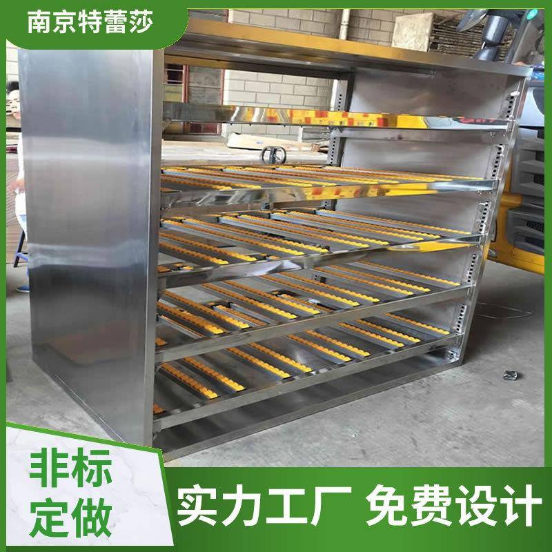 滚轮货架 货物在重力下沿铝合流利条钣KRS金辊下滑道 式流利货金