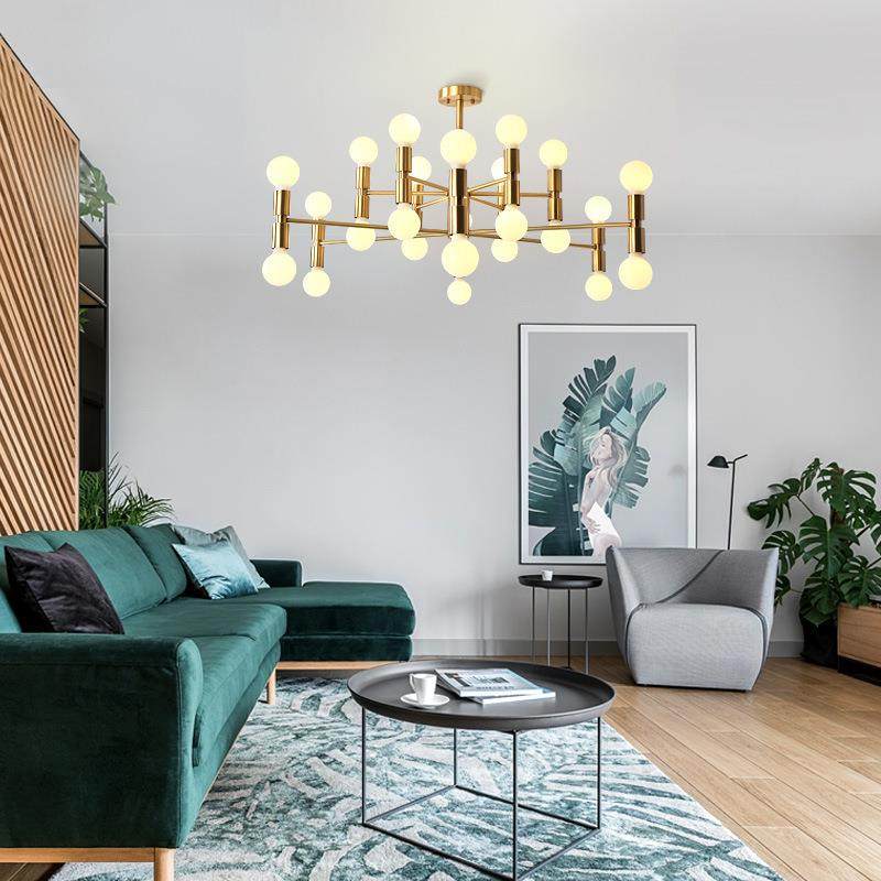 北欧铜个灯全灯创意性简约卧室灯书房餐厅灯魔豆后现代33396吊客