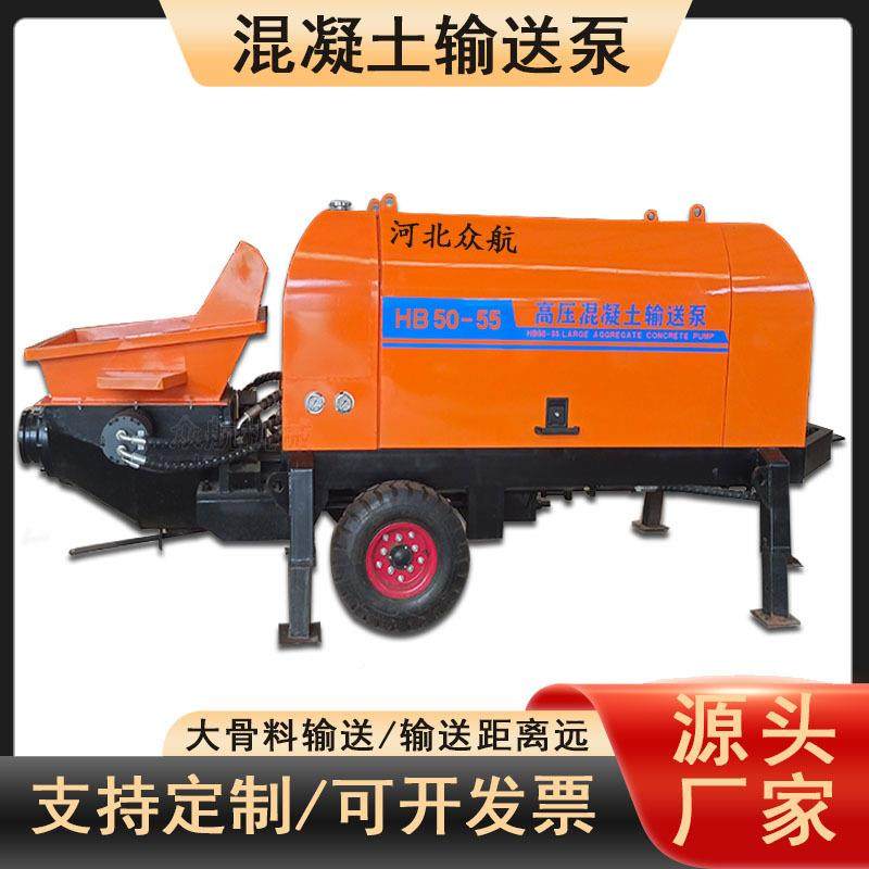 细石混凝土输送小型二次结构浇泵柴GGC筑油泵机动力大骨料上料厂