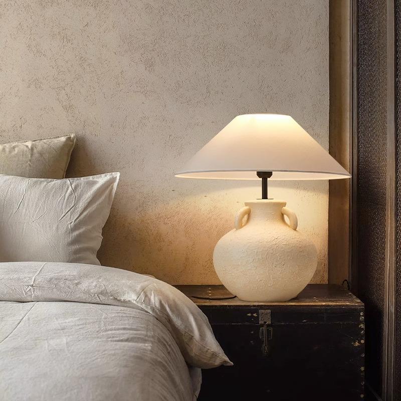 陶罐台侘灯日97式寂风设计师意卧室摆件装饰手工复新古中式床创头