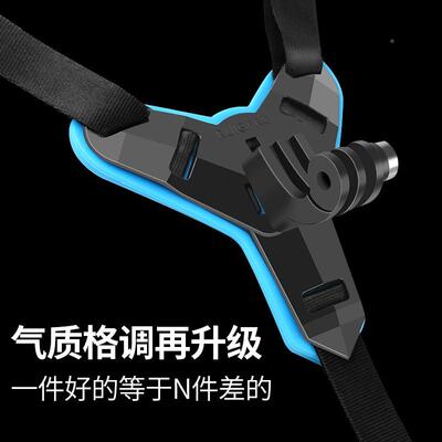 gopAr绑o1Gopro7/6/12/1摩托车1头盔支架下巴带固定配件大疆ction