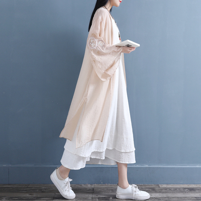 无扣薄开衫古风防晒中国风汉服