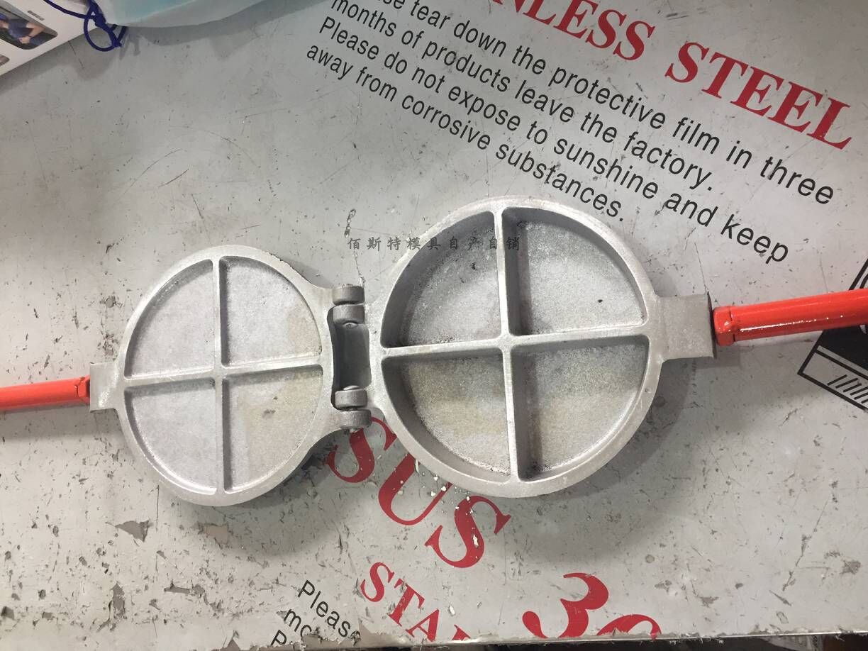 三角粑烤模具不沾商用老式家用炉子雪米糕锅摆摊重庆米粑工具机器