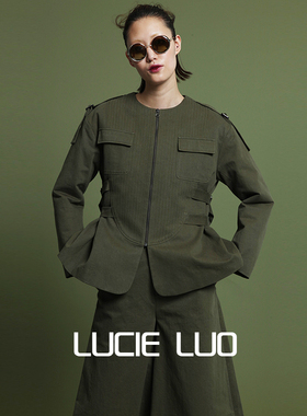 军绿色棉布夹棉外套