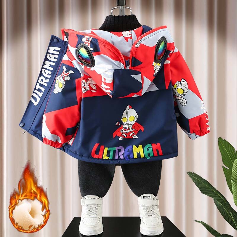 奥特曼秋冬装男童加绒加厚外套2025新款痞帅潮宝宝冲锋衣儿童棉服,童装/婴儿装/亲子装,普通外套,淘宝优惠券,粉丝福利购,淘宝优惠卷