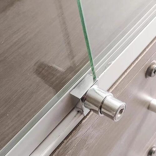 308H玻璃柜橱窗锁玻璃滑槽锁