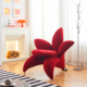 网红设计师百合花瓣沙发异形创意艺术椅子布艺沙发单人花朵休闲椅