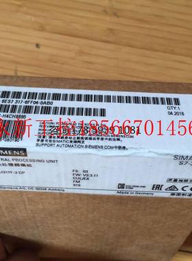 议价6ES7317-6FF04-0AB0/S7-300CPU317F-2DP中央处理器带1.5MB￥