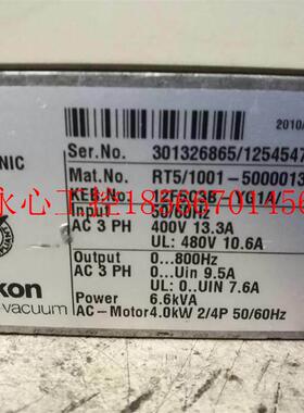 议价科比RT5变频器 12F5C3B-YG1A 380V-4KW￥