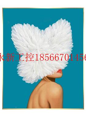 议价瑞杰手绘体客厅装饰爱的羽翼画代抽象现人油物玄关走廊画立￥