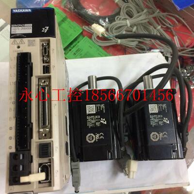 议价原装安川7系400W套装 SGD7S-2R8A00A002+SGM7J-04AFC6S全新￥