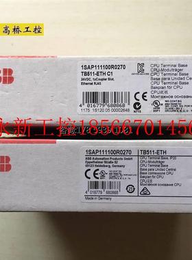 议价ABB 1SAP111100R0270 TB511-ETH 全新原装正品ABB CPU底板 ￥