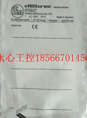 议价全新原装IFM易福门 IF5927 IFB3002-BPKG/US-104-DPS 现货￥