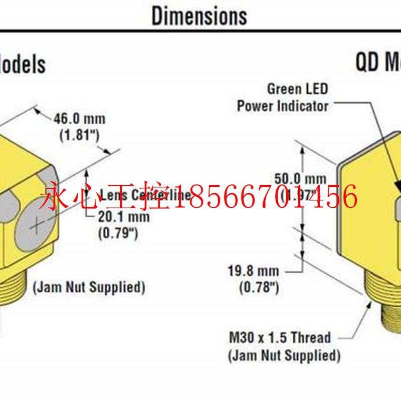 议价光电传感器Q40AW3FF200Q3 BANNER 邦纳  现货￥