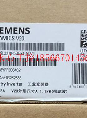 议价6SL3210-5BE21-1CV0V20变频器1.1KW 6SL32105BE211CV0￥