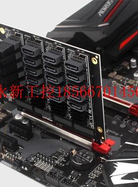 议价PCIEX16 NVTM阵 M.2 RAID列扩展PST 转SAA 20口转接卡JMBE5￥