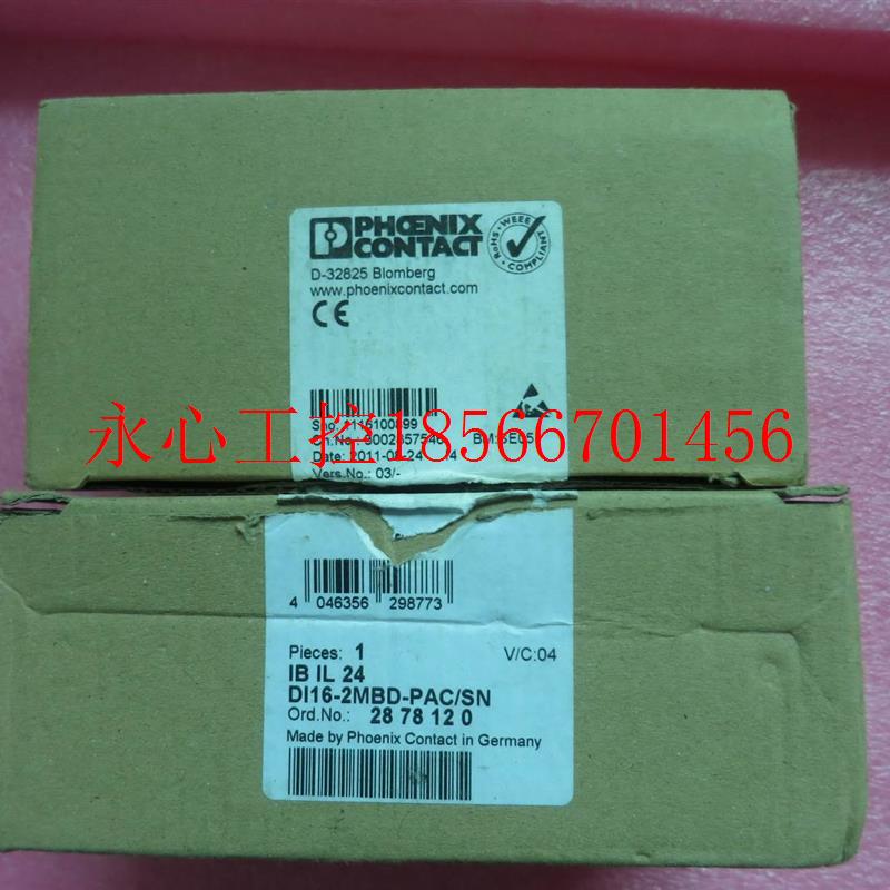议价原装正品菲尼克斯模块 IB IL 24 DI16-2MBD-PAC/SN 2878120￥