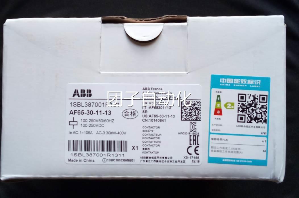 全新原装正品ABB三极接触器 AF65-30-11-13 100-250V50/60HZ-DC询