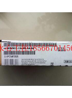 议价6ES7412-1XJ05-0AB0 6ES7 412-1XJ05-0AB0全新原装未开封￥