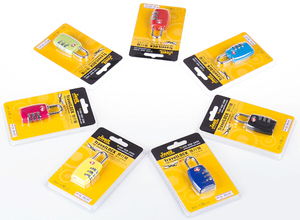 嘉仕杰超轻锌合金挂锁 密码锁 TSA335海关锁正品现货7色