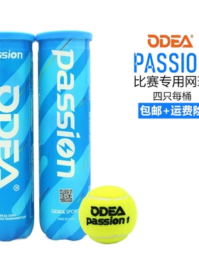 正品包邮ODEA欧帝尔passion/win网球比赛专用网球高弹耐打4粒罐装