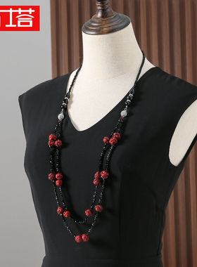 桑蚕丝香云纱饰品百搭时尚女士气质个性民族风中国风PT1179