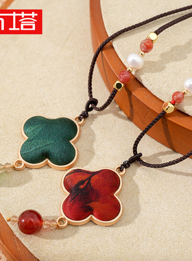 非金属布艺项链 布塔气质网红百搭高档法式简约法式项链PT2236