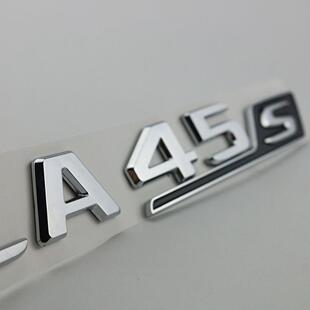 适用于奔驰CLA改装 35后尾标CLA45S车标AMG字标TURBO4MATIC侧标贴