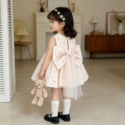 女童连衣裙夏装2026新款儿童裙子小女孩洋气公主裙夏天童装夏季