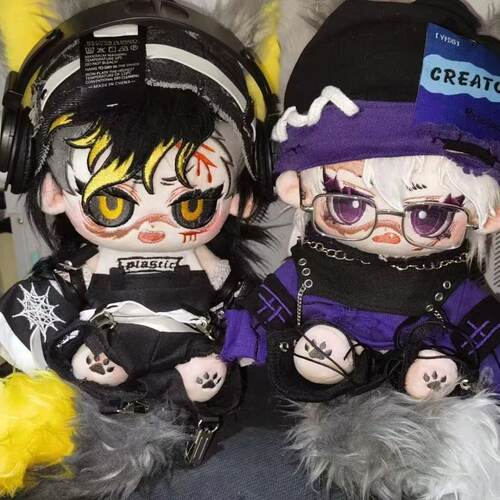 正版原创鬼灭之刃不死川实弥不死川玄弥20CM棉花娃娃同人周边礼物