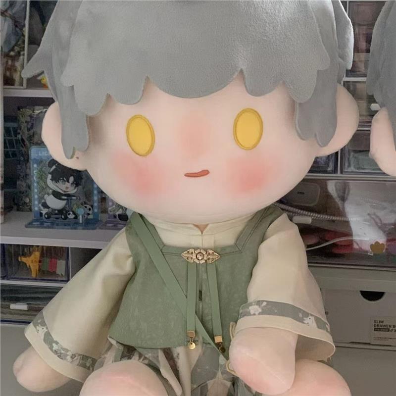 40CM坐姿娃娃棉花娃娃衣服汉服中式一番替换衣服无属性唐装喜庆