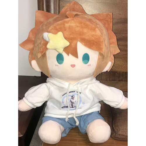 【3172人收藏】原创凹凸世界周边安迷修40cm棉花娃娃可爱送人礼物