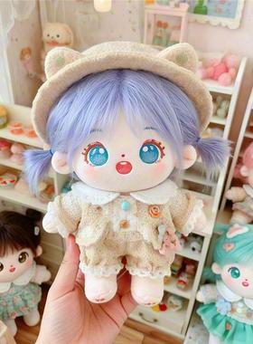 20厘米娃衣温迪娃衣魈绿色英文卫衣足球套装红色生日毛衣配件眼镜