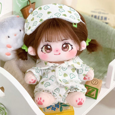 棉花娃换装衣服20cm睡可爱