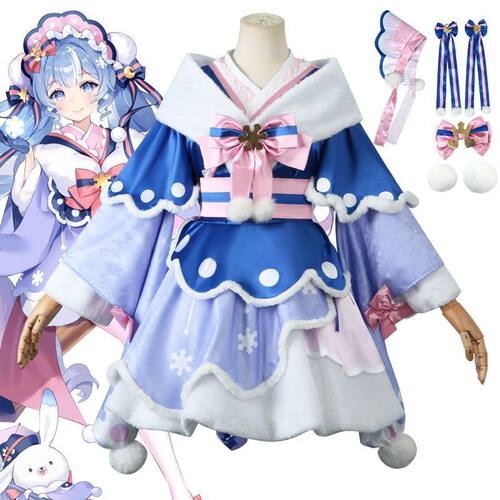 【4717人收藏】cos服VOCALOID动漫2023miku雪初音cosplay可爱二次
