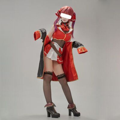 现货秒发虚拟主播宝钟玛琳cos服船长cospaly装女秘密结社