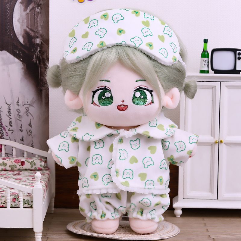 棉花娃换装衣服20cm睡可爱