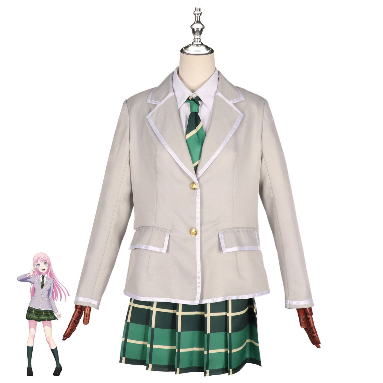 高松灯全套装千早爱音cos服jk学院女装校服动漫表演舞台成人演出图片