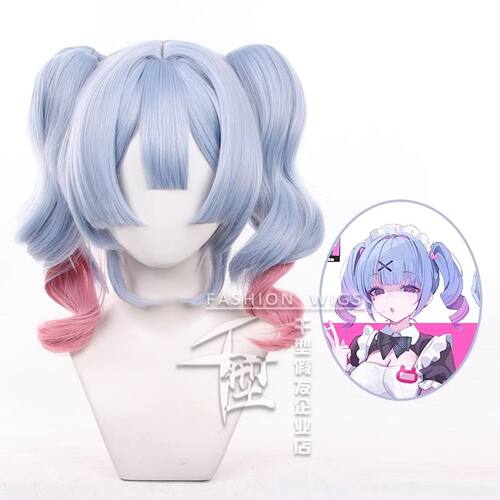 初音 兔子洞cos假发 虎口夹双马尾仿真头皮cosplay