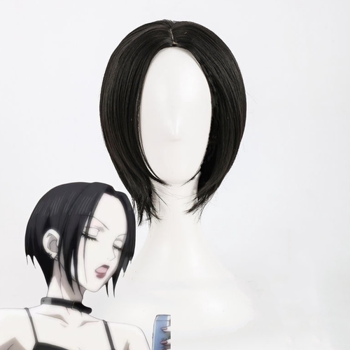 鬼灯的冷彻 NANA 大崎娜娜 cosplay 假发 黑色中分收脸短款假发