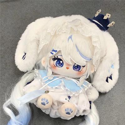 原创20cm可爱正版白色芙宁