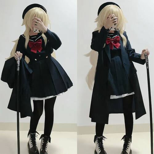 【4611人收藏】蔚蓝档案碧蓝档案cos笑面教授cos服眯眯眼教授cosp