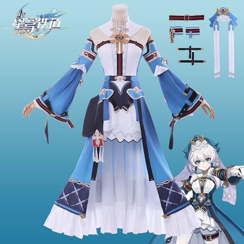 崩坏星穹铁道cos服协同者德丽莎阿波卡利斯cosplay服装女游戏假发