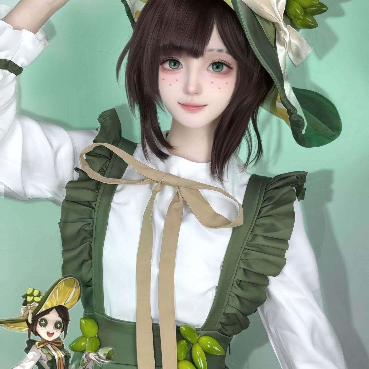 现货秒发 第五人格园丁下午茶cofe柄图艾玛伍兹cosplay服装全套图片