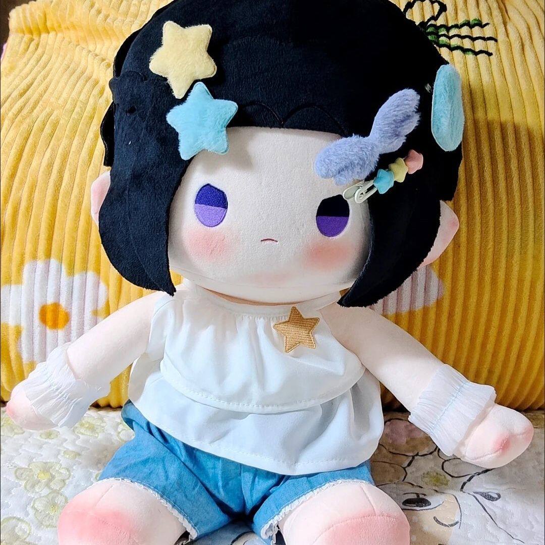 【2573人收藏】原创魔道祖师动漫周边同人江澄属性40CM棉花娃娃玩图片