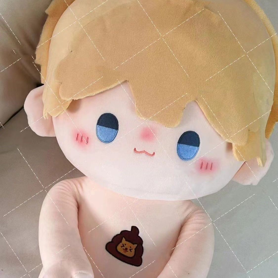 原创明星同人小潮team小潮院长属性40CM棉花娃娃一番赏可爱玩偶