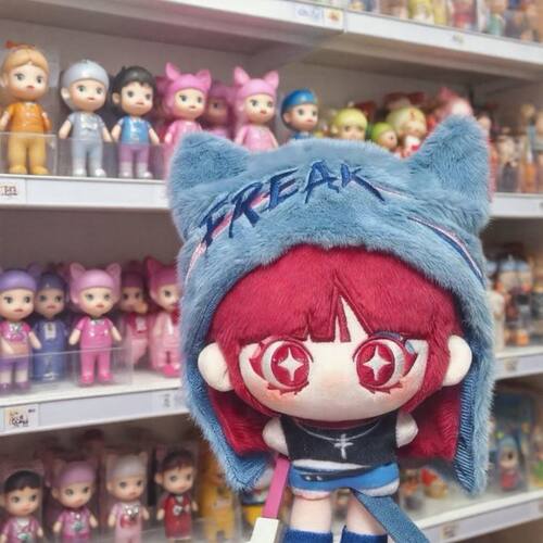 宋雨琦属性二创同人10cm棉花娃娃印花体明星周边同人毛绒玩偶礼物