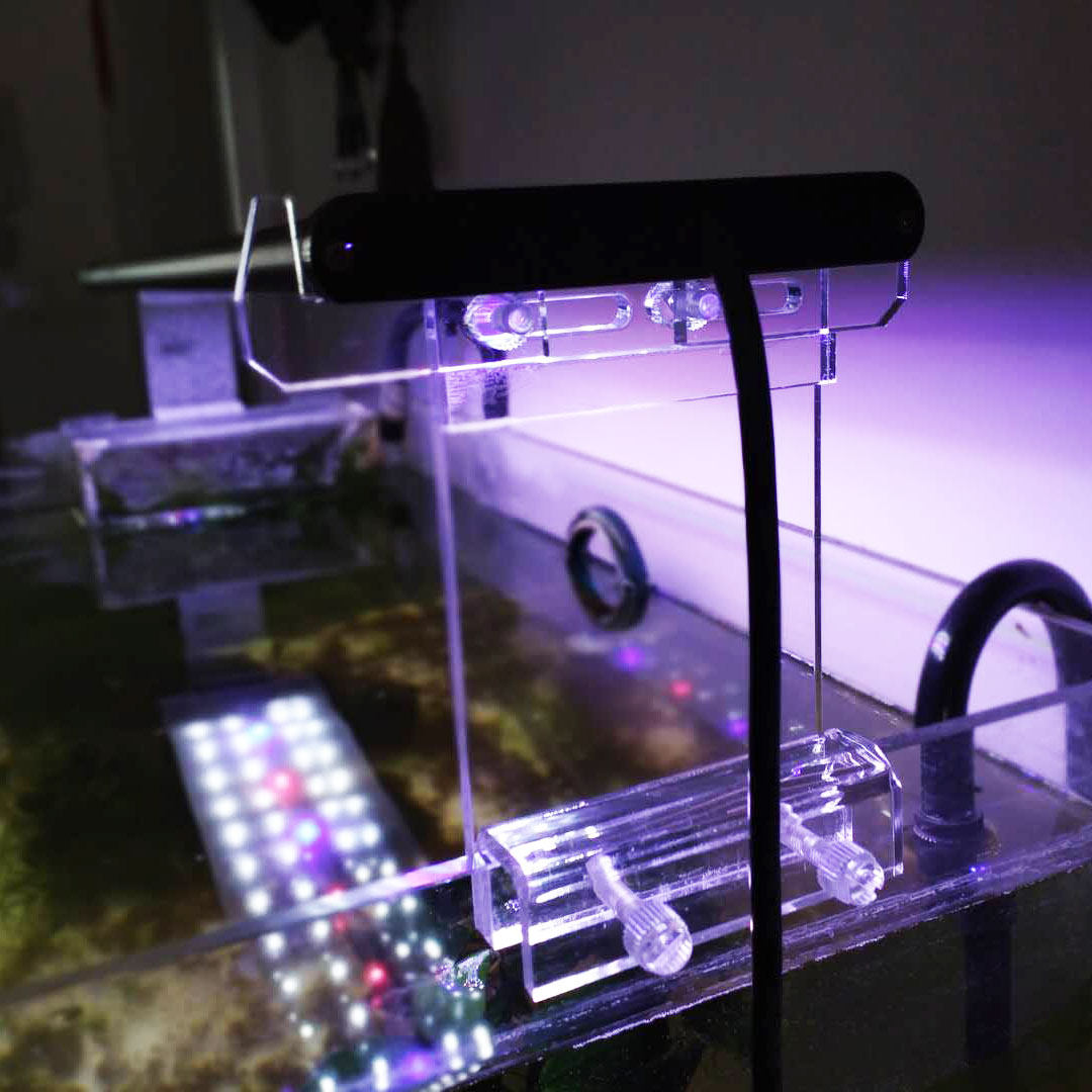 加厚加重亚克力灯架鱼缸led灯架透明海水缸灯盘LED草缸鱼缸盖托架