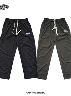FUNKYSTYLE原创bboy嘻哈hiphop街舞BBOY宽松复古灯芯绒裤子运动裤