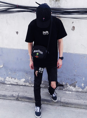 FunkyStyle街舞说唱INS风WESTCOAST椰树挎包原创斜挎包男女